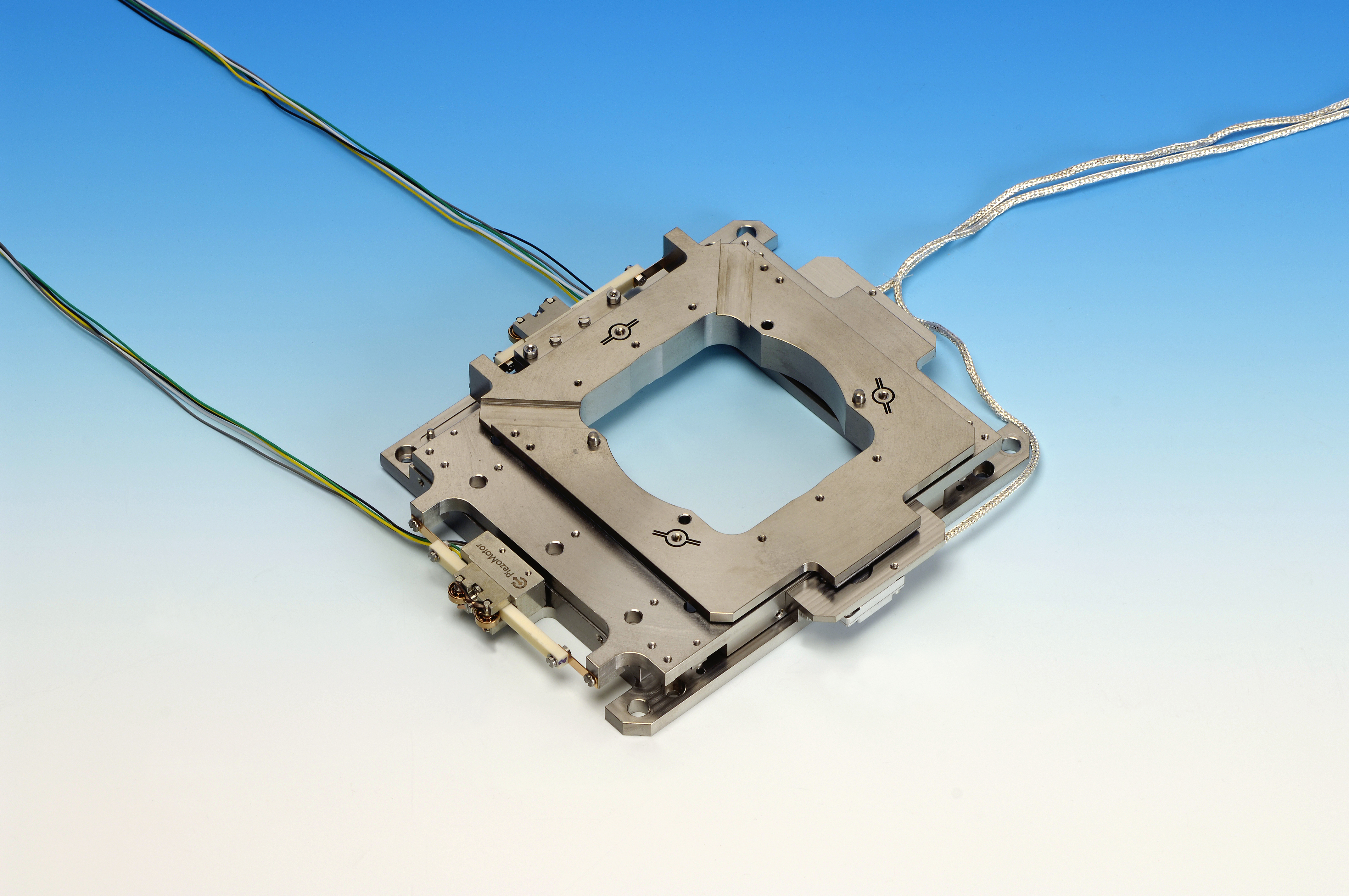 Precision positioning system for electron beam applications.