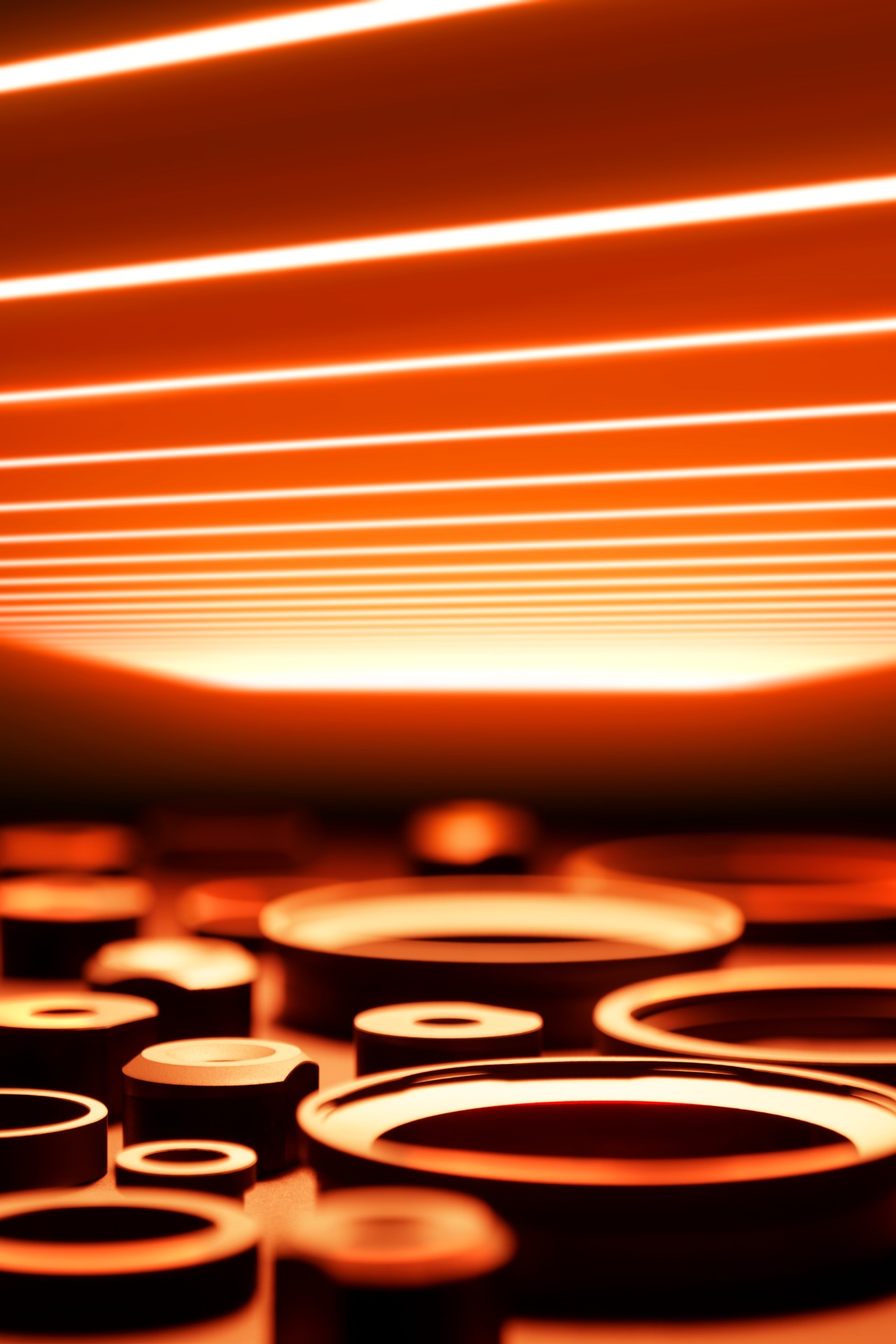 Diamantbeschichtung keramischer Gleitringdichtungen mit dem Heißdraht-CVD-Prozess am Fraunhofer IST. Diamond coating of ceramic mechanical seals using the hot-wire CVD process at the Fraunhofer IST.